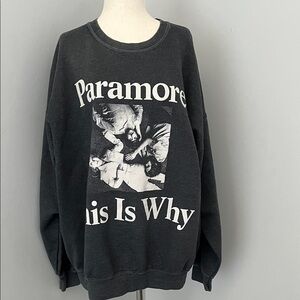 Paramore 'This Is Why' grey Graphic Band Sweatshirt